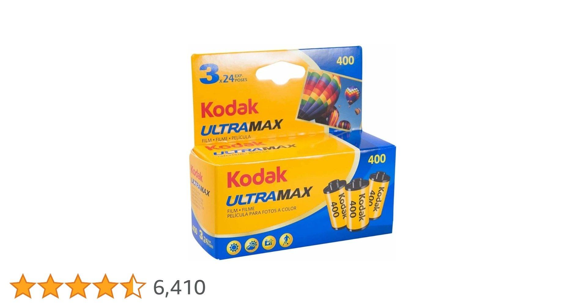 Amazon | Kodak カラーネガフィルム ULTRAMAX 400 35mm 24枚撮 3本